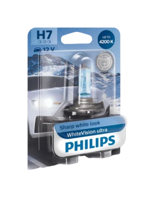 Philips H7 WhiteVision ultra PH-12972WVUB1 halogen PX26d - Image 1 of 2