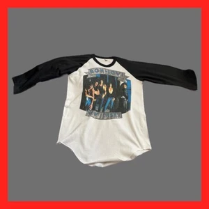 Maglia Bon Jovi 1988 The Jersey Syndicate Tour stile baseball - Foto 1 di 3