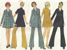 Misses' Mini coat Dress Trousers Pattern Style 2621 size 12 Vintage