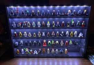 LED Display Case for Star Wars LEGO Wall Mountable Miniature Models  - Picture 1 of 4