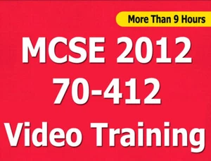 MCSE 2012 70-412 Config Advanced Windows Server 2012 Video Training Tutorial CBT - Picture 1 of 1
