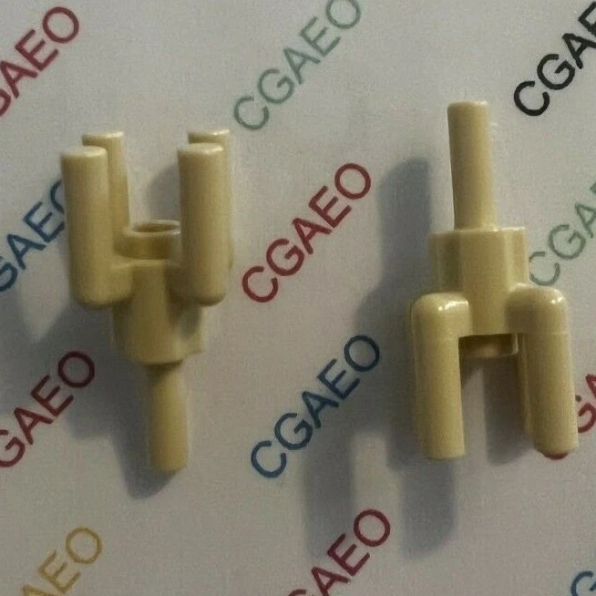 2 X Lego 2566 - Plant, Tree Palm Top - TAN - Photo 1/1