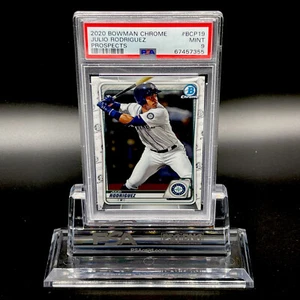 2020 BOWMAN CHROME PROSPECTS JULIO RODRIGUEZ #BCP-19 PSA 9 GEM MINT - Picture 1 of 2