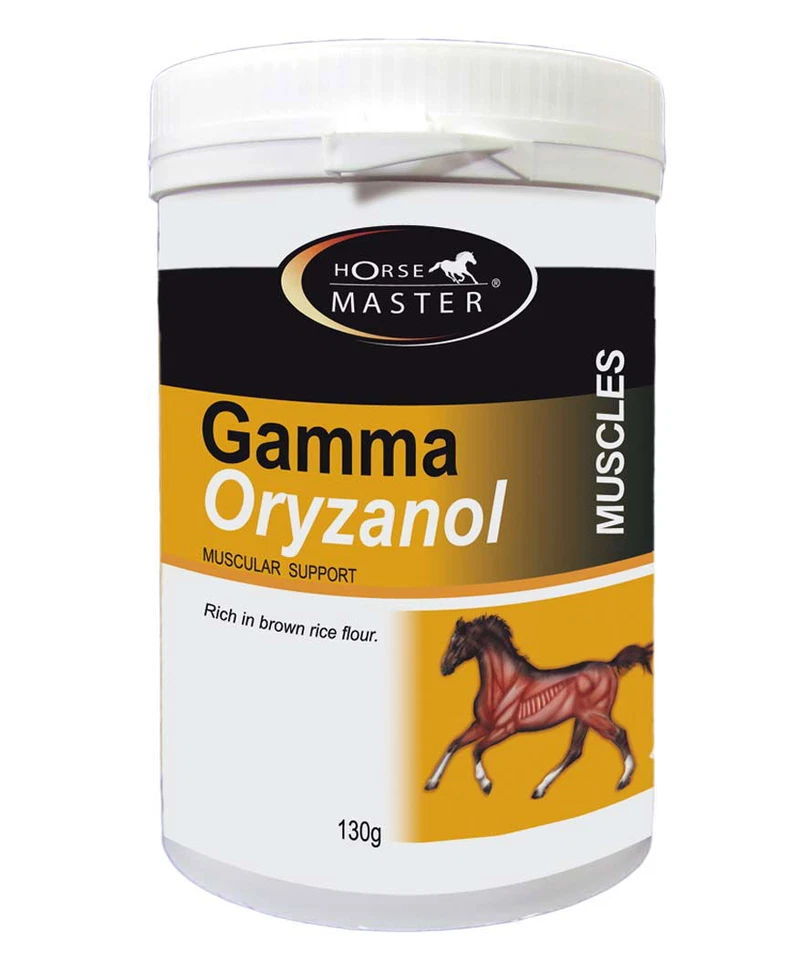 HORSE MASTER Gamma Oryzanol Gammaoryzanol puro para aumentar la masa muscular 130g Horse Mast