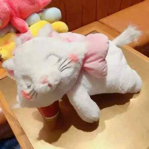 Peluche pupazzo gatto Disney Marie che dorme STILE PASTELLO nuovo - Foto 1 di 4