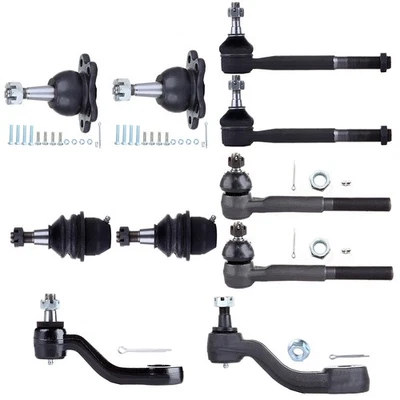 Ball Joints Tie Rods Pitman Idler Arm Kit For Chevrolet K1500 Suburban GMC Yukon - Изображение 1 из 4
