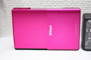 Nikon COOLPIX S100 Rose Pink 16.0MP Compact Digital Camera Optica Zoom 5X  #03 - Picture 1 of 23