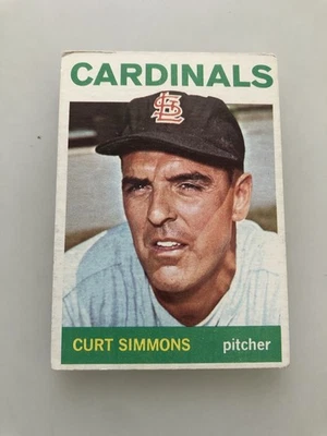 1964 Topps - Curt Simmons #385 en muy buen estado/ex Foto 1 de 2