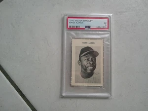 1970 Milton Bradley HANK AARON Braves PSA 5 - Picture 1 of 2