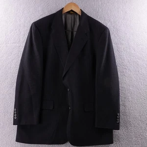 Vintage Brooks Brothers Mens Blazer Suit Jacket Charcoal Wool Blend Size 43R USA - Picture 1 of 12