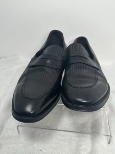 Mocasín Canali Negro Texturizado Penny Talla EUR 42 US 9 - Imagen 1 de 7