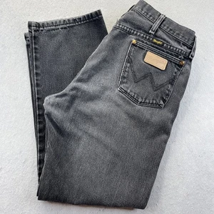 Jeans Wrangler 13MWZ uomo 36x30 taglio cowboy nero denim pantaloni western 13MWZWK - Foto 1 di 15