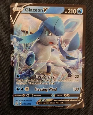 Pokemon Glaceon V SWSH196 SWSH: Sword & Shield Promo Card - Image 1 of 3