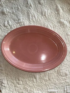 Fiestaware Ovale Servierplatte Retired Rose Rosa Fiesta Teller Vintage 13,5"x9,5 - Bild 1 von 6