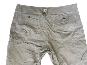 Kuhl Cargo Shorts Mens 35 Vintage Patina Dye, TAN ERY GOOD CONDITION - Picture 1 of 7