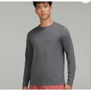 Lululemon The Fundamental Herren Langarm Tee T-Shirt grau Classic Fit Gr. XXL - Bild 1 von 8