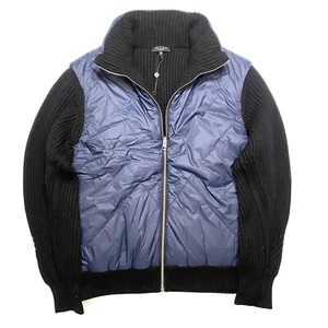 New RAG & BONE Mens Knit Sweater Zegna Jacket Black Blue Paul & Shark XL US L - Picture 1 of 5