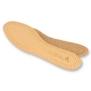 Plantillas de zapatos de cuero auténtico suelas de corcho para mujer y hombre - Imagen 1 de 4