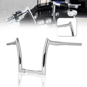 14'' Rise Handlebar Chrome Handle bars Fit For Harley Touring Road Glide - Picture 1 of 18