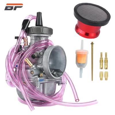 For 1975-2008 Suzuki RM125 RM250 PWK38 38mm Carburetor & Air Filter - Image 1 of 4