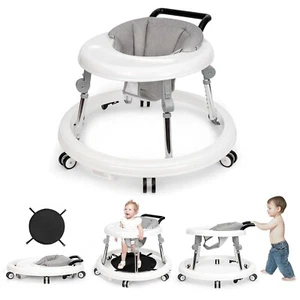 Baby Walker Foldable with 9 Adjustable Heights, Baby Walkers and Activit - Picture 1 of 48