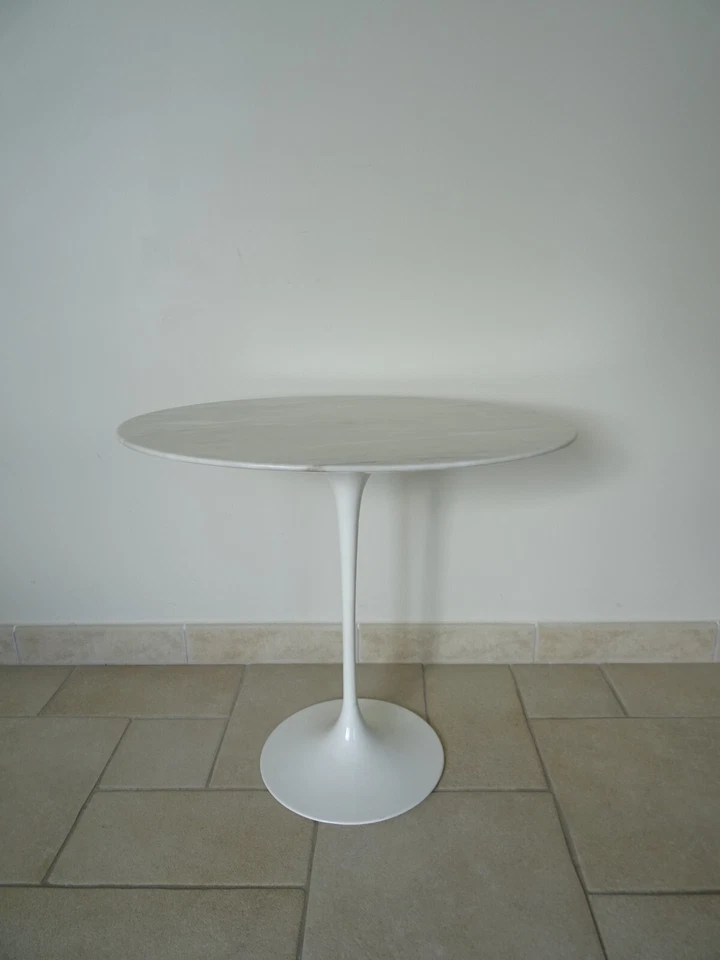 ancienne table basse  KNOLL INTERNATIONAL coffee side table pied tulipe 1970 - Photo 1/4