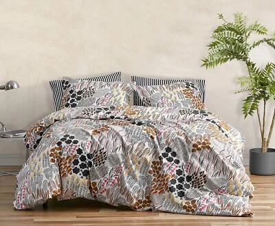 Marimekko - King Duvet Cover Set, Cotton Percale Bedding with Matching Shams,... - Image 1 of 4