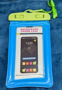 Swimming Waterproof Underwater Dry Bag Pouch Clear Cell Phone Case Cover 2-PACK - Picture 1 of 3