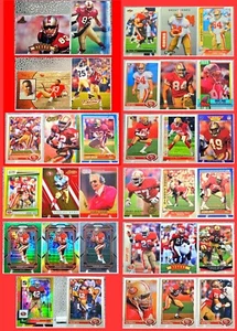 49ers Vintage & Prizm 🔥33 Card Lot Ronnie Lott, Brent Jones, JJ Stokes & More! - Picture 1 of 24