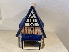 Leyk Lichterhaus Modell Schwaben Häusle handgemacht von 2003 Dach In blau