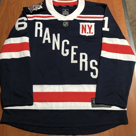 Fanatics Rick Nash New York Rangers 2018 NHL Winter Classic Jersey Navy Blue L Cover