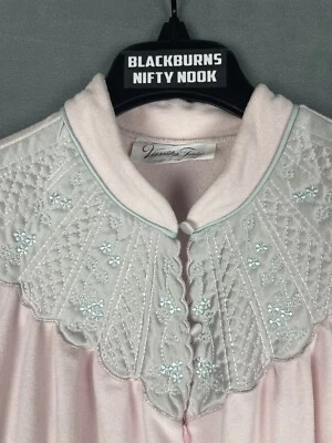 Camisón De Colección Vanity Fair Mediano Rosa Vellón Media Cremallera Cottagecore Grannycore Foto 1 de 4