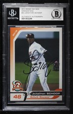2012 Grandstand Bowie Baysox Jonathan Schoop #23 BAS Certified BAS Encased Auto