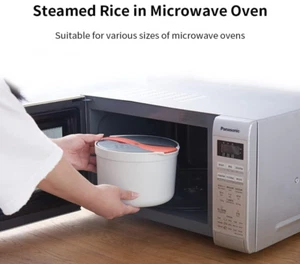 Microwave Rice Cooker, 2L Microwave Rice Steamer Pasta Cooker with Strainer, - Picture 1 of 8