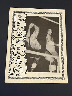 RARE DUTCH MANTELL vs JERRY LAWLER Championship Memphis Wrestling Program WWE 36 - Image 1 of 4