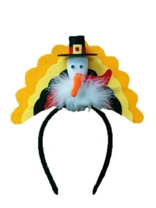 Festive Unisex Pilgrim Hat Turkey Headband Colorful Thanksgiving Accessory Prop - Picture 1 of 3