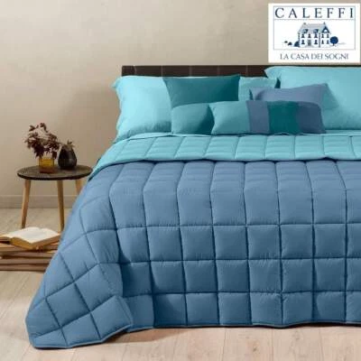 Piumone Trapunta Singola Caleffi Piumone Open Da 200 Grammi Microfibra Blu/Avion - Immagine 1 di 3