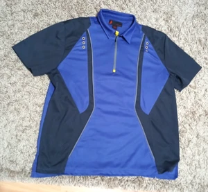 Jamie Sadock XL Purple Black Performance Zip Casual Golf Stretch Wicking - Picture 1 of 7