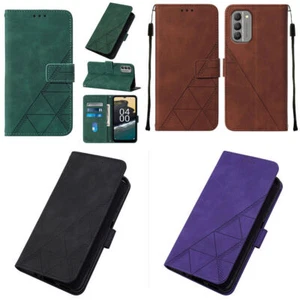 Flip Leather Card Wallet Stand Phone Case for Nokia G300 G400 G100 C100 C30 G50 - Picture 1 of 17