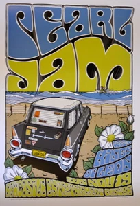 PERAL JAM - KINGS OF LEON - 2006 - AUCKLAND - AUSTRALIA -  TOUR POSTER - Picture 1 of 2