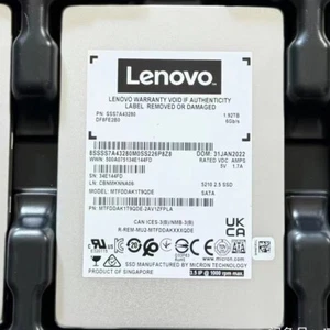 1.92TB MICRON 5210 2.5" SATA SSD LENOVO MTFDDAK3T8QDE 6GB/s Solid State Drive - Picture 1 of 2