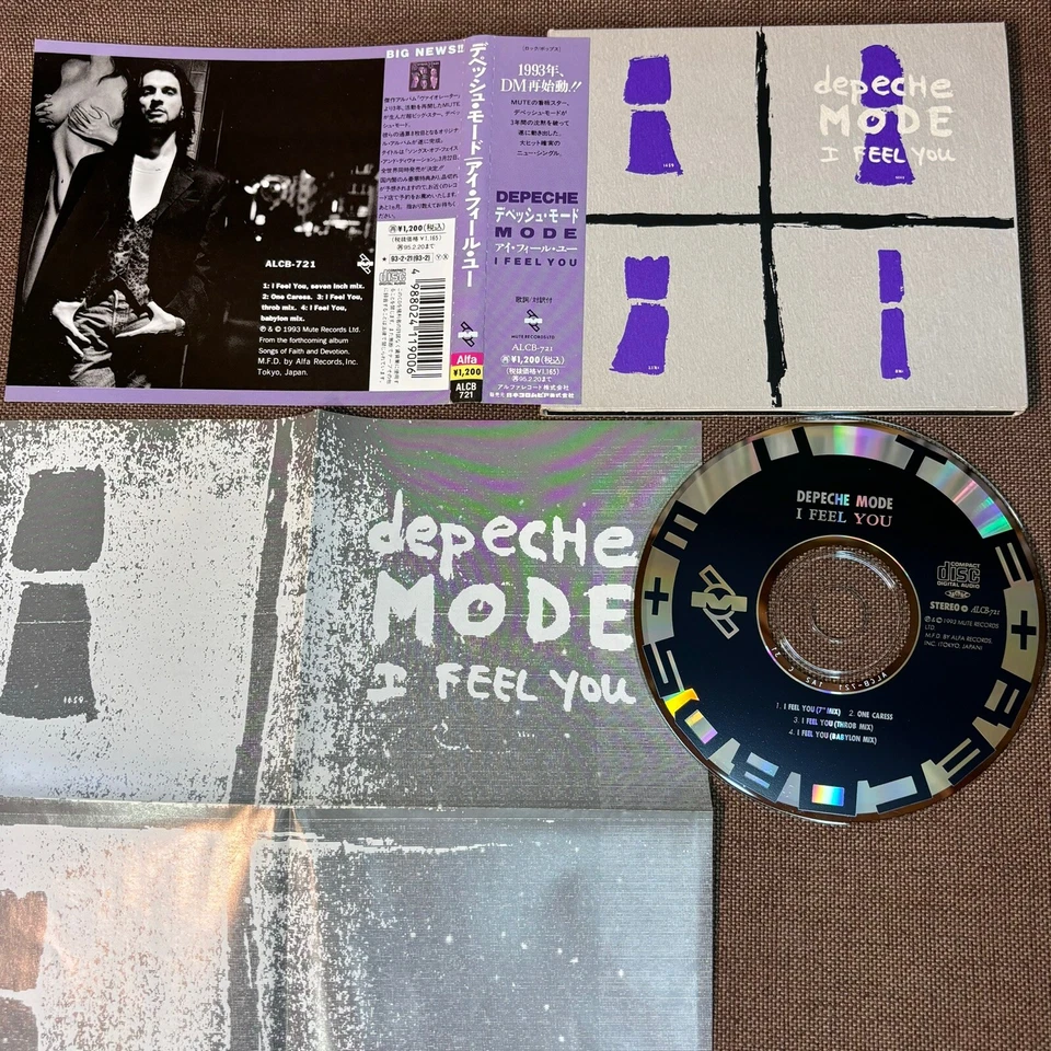 DEPECHE MODE I Feel You JAPAN 5" MAXI CD ALCB-721 1A2 C 31 OBI + INSERT Digipack - Image 1 of 4