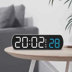 Countdown Night Mode Type-C USB 12/24H Anti-disturb Funtion 2 Alarms LED Clock - Picture 1 of 22