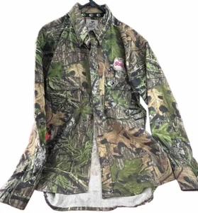 Stag Beer Camouflage Mossy Oaks Jacket Shirt Men’s Size Large - Picture 1 of 4