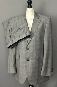 AQUASCUTUM SUIT - Grey 100% Wool - Size - 42R / 42" Chest - Waist 34" - Leg 31" - Picture 1 of 20