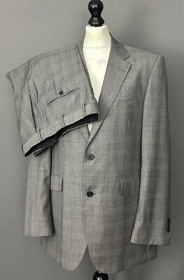 AQUASCUTUM SUIT - Grey 100% Wool - Size - 42R / 42" Chest - Waist 34" - Leg 31" - Image 1 of 4