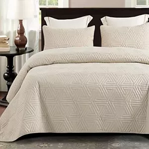 Twin Size Quilt Bedding Sets Soft Bedspread Coverlet Blanket with Pillow Shams - Picture 1 of 6