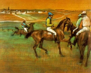 Impresión o lienzo - Caballos de carreras, 1885-88 por Edgar Degas - Imagen 1 de 1