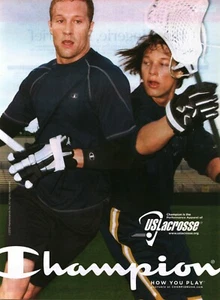 2010 PRINT AD - CHAMPION CLOTHING PERFORMANCE APPAREL AD - US LACROSSE - Bild 1 von 1