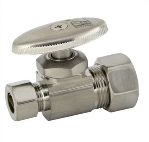 Monogram Brass MB-SVLV-400 Decorative Water Supply Straight Stop Oval 5/8 X 3/8 - Picture 1 of 1
